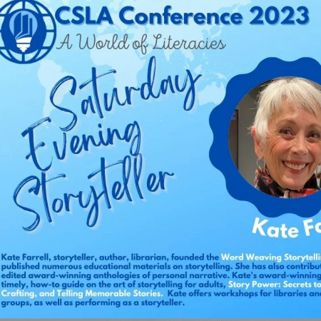 Kate Farrell guest speaker at the California Schools Library Association